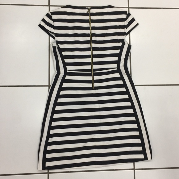 Host Pick✨Zara Trafaluc Black/White Stripe Dress - Picture 3 of 6